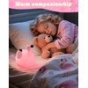 YISUN Flamingo Night Light for Kids, Soft Silicone Nursery Night