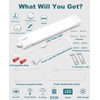LED Tube Light Fixture with Plug, 1.4FT 1800LM 5000K Utility