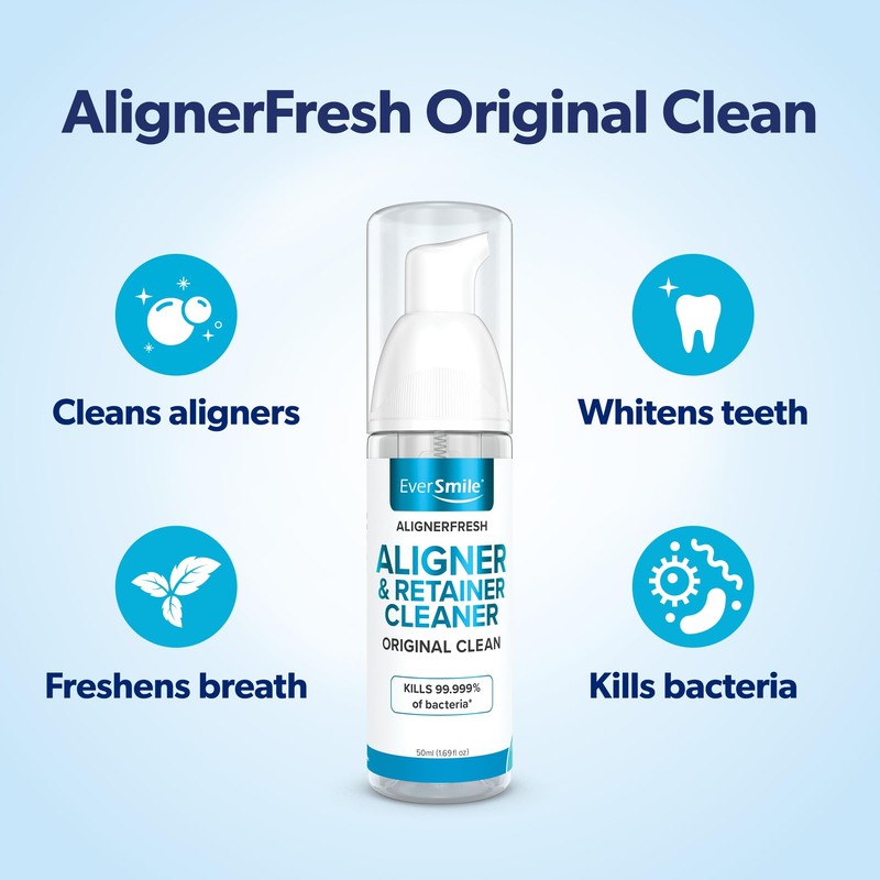 EverSmile EverSmile AlignerFresh Original Clean Foam ?C Cleaner Compatible w/Invisalign