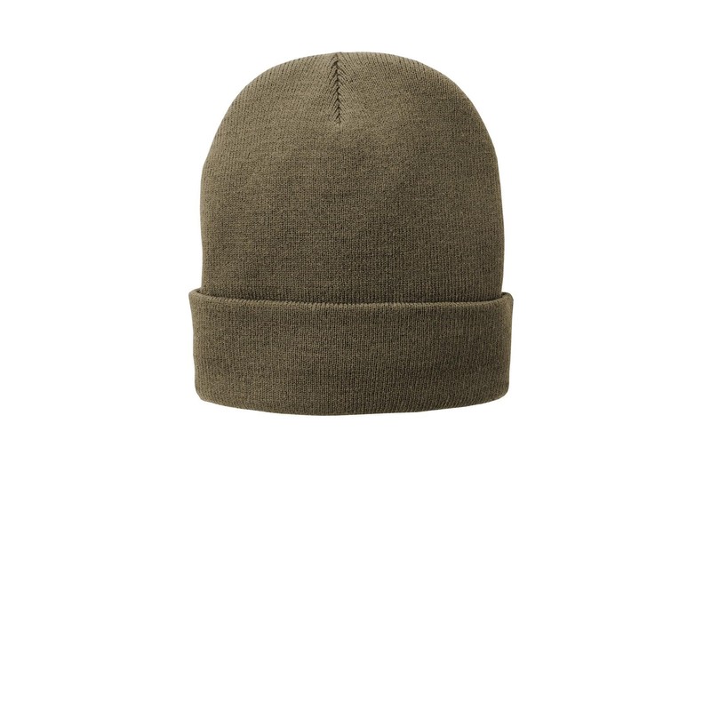 Port & Company Fleece-Lined Knit Cap OSFA White