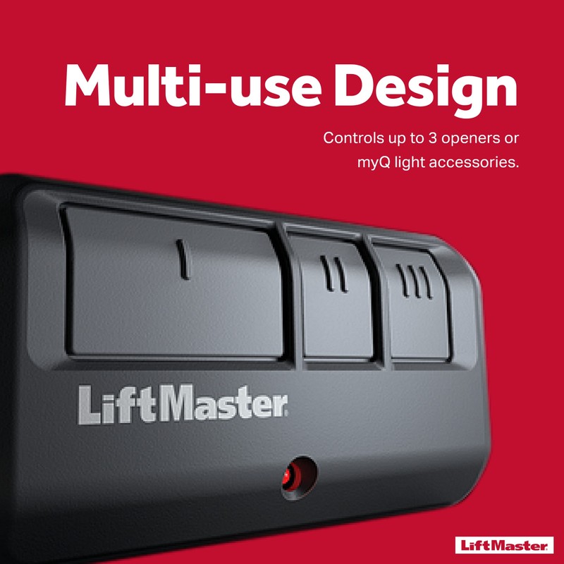LiftMaster 893Max Security+ 2.0 3-Button Gate Operator Remote Control with