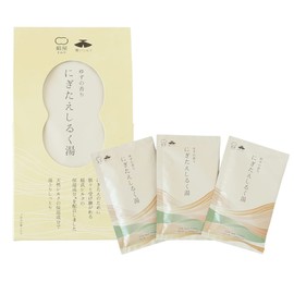 Kinuya Bath Salt, Nigitae Shiruku Hot Water, Silk Moisturizing Ingredients, 7050 3 Packets, Yuzu Scent