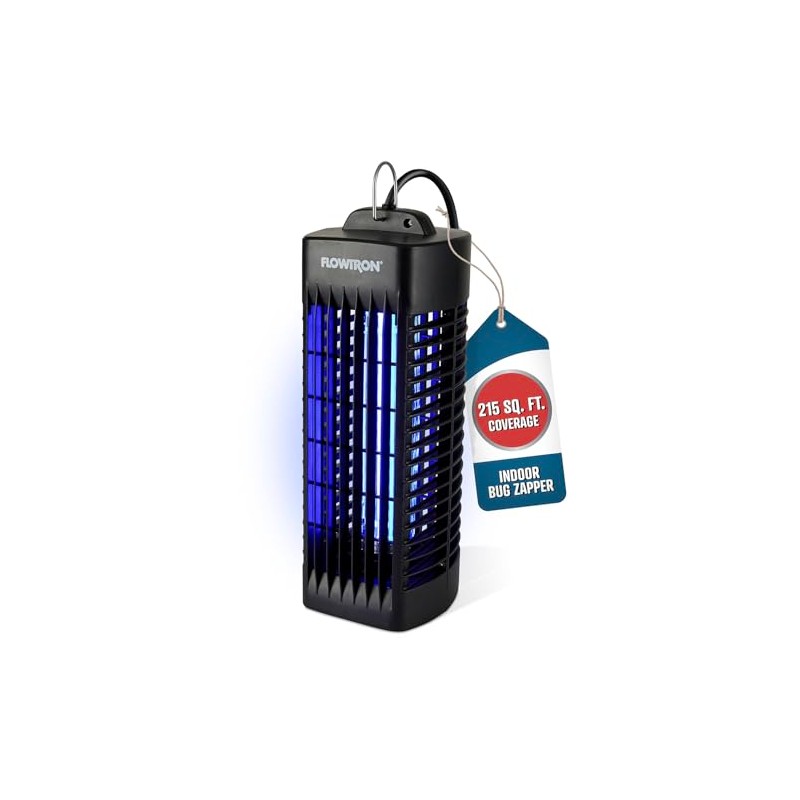 Flowtron Indoor Bug Zapper (Black) - 1000V Electric Insect Killer