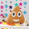 Fax Potato Poop Emoji Cardboard Pinata, Stick and Blindfold Set