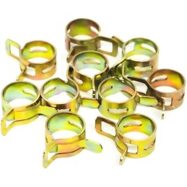 02-040 Hose Clamps Compatible With Or-gon Part Replace 1/4 ", 3/16" Fuel Lines- ID:0.45 '' (10 Pack)