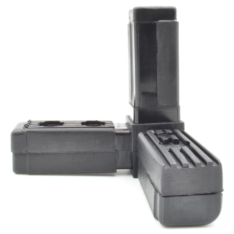 Design61 4x Connector for Square Pipes with Outlet Pipe Connector