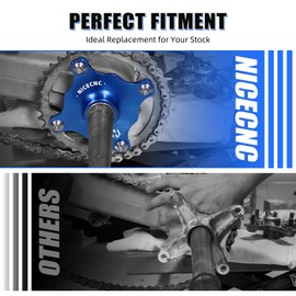 NICECNC Drive Shaft Sprocket Hub Sleeve Compatible with Yamaha Raptor 700R Custom Graphics 2012-2013, Raptor 700 2006-2008, 2013-2024, See Fitments Blue