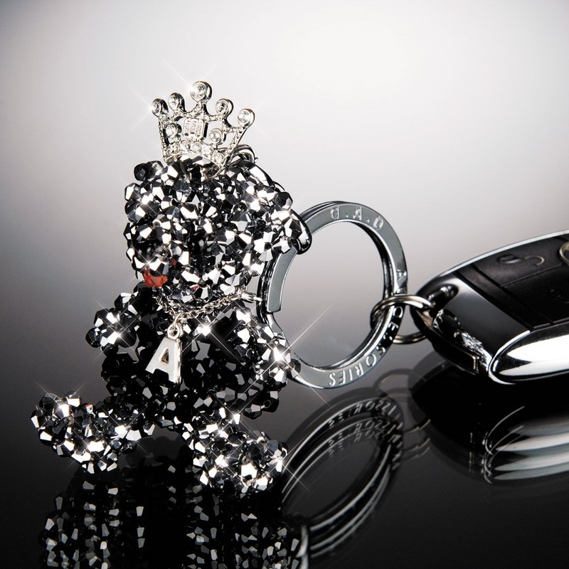 ギャルソン DAD クリスタル ベア キーリング 【クイーン】 シルバー SA821-01 D.A.D