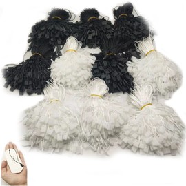 Hezhou Pack of 2000 Case Conversion Fasteners Label Hanging Rope String Snap Locks Pin Safety Loop Hanging Label String Price Hanging Tags String Hanging Tags Fasteners