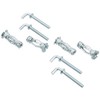 Molly m16205-xj Expansion Anchors Metal with Hinge, Gray, Set of