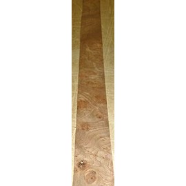 Elm Burl Carpathian Wood Veneer 1.5" x 19" raw no Backer A Grade 1/42" Thick