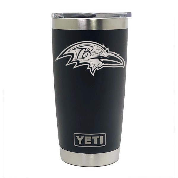 YETI Baltimore Ravens YETI Laser Engraved Colster, 20 or 30