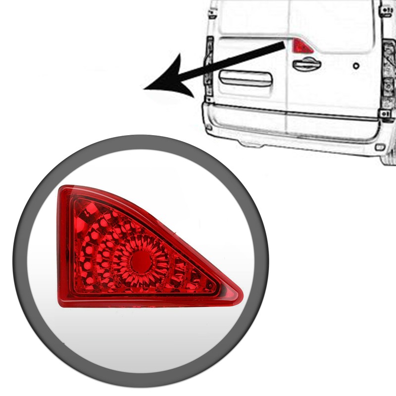 MKAREPART Rear Red Central Brake Light Lamp Lens 150283012 265900021R