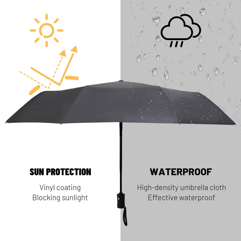 SY COMPACT Travel Umbrella Windproof Automatic Light Weight Sturdy Umbrellas-Factory
