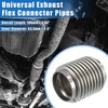 carpopart 2.5"x3.94" Universal for Car Auto Exhaust Flexible Pipe Exhaust