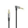 sonero® premium Audiokabel mit 1x 90° Stecker, 3.5mm Klinke, 1,50m,