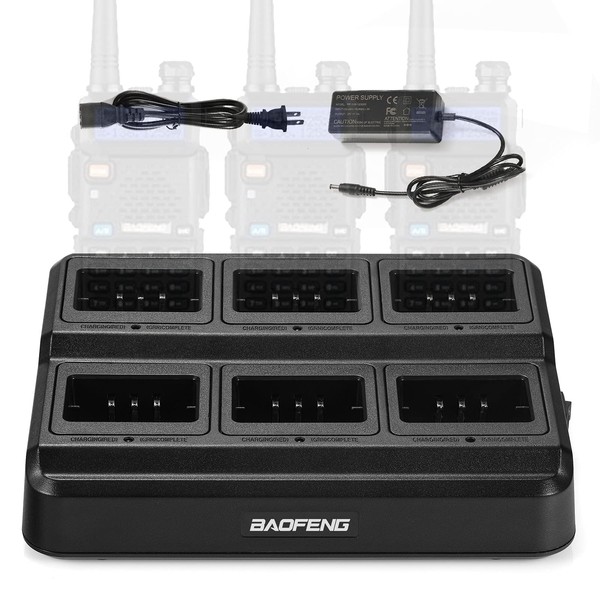 BAOFENG UV-5R Six Way Charger Multi Unit Charger Station for