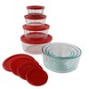Pyrex Simply Store (8-Pack) Glass Food Storage Containers Set, (1,