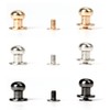 Dtoterul Leather Rivets Pack of 100 Button Rivets Solid Button