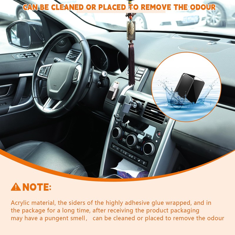 Likesing Car Chapstick Holder, Acrylic Black Car Chap Upright Lip