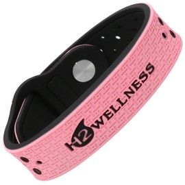 H2WELLNESS Magnetic Therapy Bracelet Super Ultra Strength Waterproof Breathable Comfortable Adjustable Infused with Titanium and Copper Sport Band (Pink)