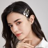 Dofash 12pcs 5CM/2IN Snap Hair Clips Basic Hair Barrettes Hair