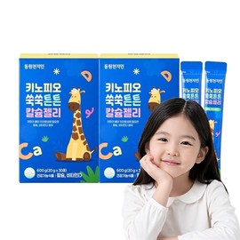 Dongwon Cheonjiin Kinopio Strong Calcium Jelly (30 packets) 2 pcs. 1002848x2 / 동원천지인 키노피오 쑥쑥튼튼 칼슘젤리(30포) 2개1002848x2