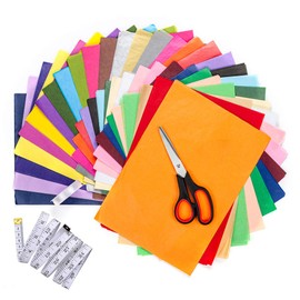Exquiss 360 Sheets A4 Sizes Tissue Paper 8.3x11.7" Bulk 36 Colors for Paper Craft Scrunch Art Pom Poms Paper Flowers DIY Craft Scrapbooking Embellishments Rainbow School Supplies+Craft Tools (A4, 36)