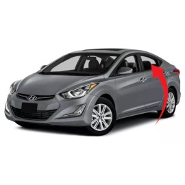 XYG Fits 2011-2016 Hyundai Elantra Sedan Driver Left Side Rear Door Window Glass