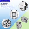 2-Pack 3" Stainless Steel U Groove Pulley Wheel, Heavy Duty