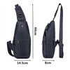 HARPIMER Novatech Men's Cowhide Sling Backpack Sling Bag, Chest Bag,