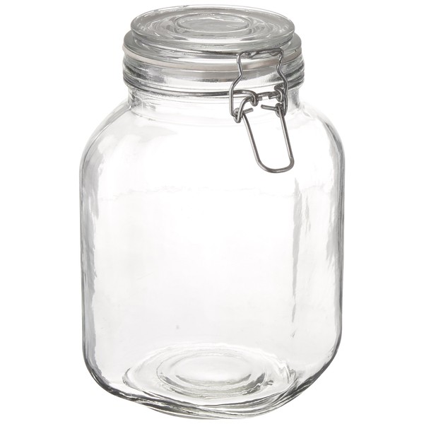 Anchor Hocking 98785 67 Oz Glass Heremes Clamp Jar