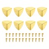 sourcing map 8 Pcs Decorative Box Corner Cover, 23mm Metal
