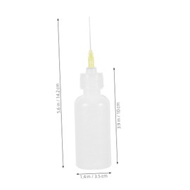 SEWACC 5pcs Fine Tip Applicator Bottles Precision Glue Dispensers for Pottery Acrylic Painting and Crafts Squeeze Bottles for Liquid and Glaze Application