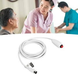 Emergency Call Pager Cable, Large DIN 8-Pin Male Nurse Call Cable, 9.8 Feet Long Replacement Call Cable for Nurse Station, Emergency Alarms, Crocodile Cli for Bed Sheet