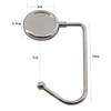 OATIPHO 6pcs Handbag Hanger Silver Purse Hook for Table Prevents