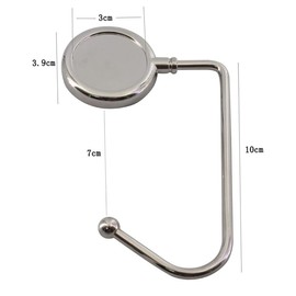 OATIPHO 6pcs Handbag Hanger Silver Purse Hook for Table Prevents Dirt Your Bag Stylish Handbag Rack Holder Lightweight Design for Home and Travel