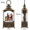 Santa Snow Globe Lantern Christmas Snow Globes, Lighted Christmas Decorations