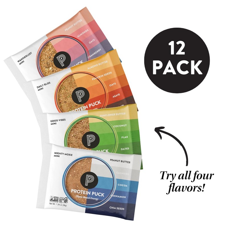 Protein Puck Vegan Plant based Protein Bar – Natural Healthy