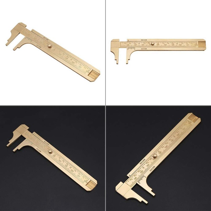 Mini Vernier Vernier, 1-Piece Mini Retro Brass Vernier, Vernier, Double