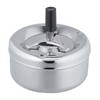 Relaxdays Ashtray with Spin Lid, Metal, Outside, Inside, HxD: 10.5