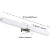ZUZITO Bathroom Vanity Light Brushed Nickel - Modern LED Vanity