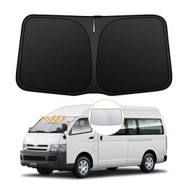 Windshield Sun Shade, Vehicle-Specific, UV Protection, No Suction Cup Required, Light Shielding, Insulation, Summer, Easy to Put On and Remove, Interior Parts, Foldable, Storage Bag Included