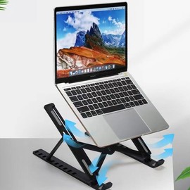 Foldable adjustable laptop stand portable laptop stand MacBook laptop stand / 접이식 각도조절 노트북거치대 휴대용 노트북받침대 맥북 노트북스탠드