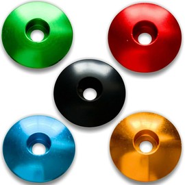 GreVeloro® Ahead Bicycle Stem Diameter 1 1/8 Inch Headset Aluminium Cover Cap (Black)