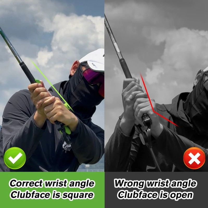 Golf Grip Trainer - Golf Swing Aid Club Attachment To