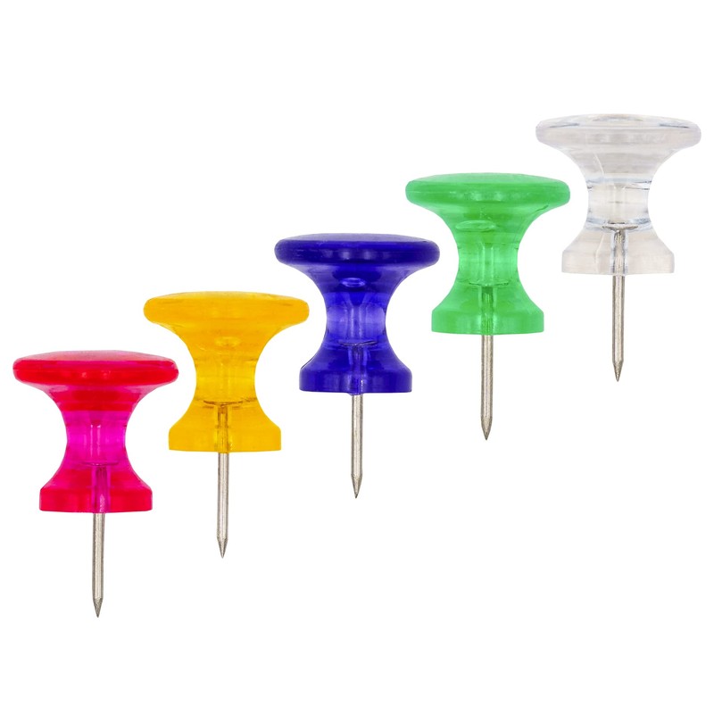 K3T 48359 Push Pins XXL Pack of 30 Assorted Colours