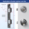 MOSECYOU Door Strike Plate Double Opening, with Reinforced Torx/Star Screws