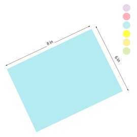 KIFZM KIFZM Kreative extragroße Klebepads, 15,2 x 20,3 cm, Pastellfarben, harmonische Farben, 203 mm x 152 mm, 50 Blatt/Block, 6 Blöcke für Entwürfe, Präsentationen, Werkstätten, selbstklebende