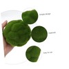 STOBOK 1pc Artificial Mossy Stone for Micro Landscape Decoration Green
